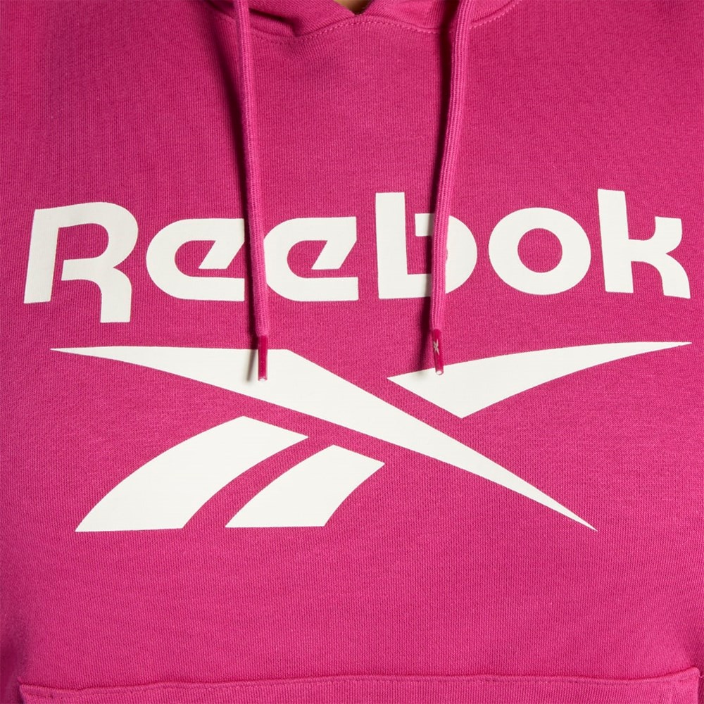 Reebok Reebok Identity Logo Fleece Pullover Hoodie (Plus Size) Růžové | BTERS2905