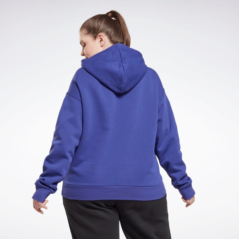 Reebok Reebok Identity Logo Fleece Pullover Hoodie (Plus Size) Fialové | OIRBZ3461