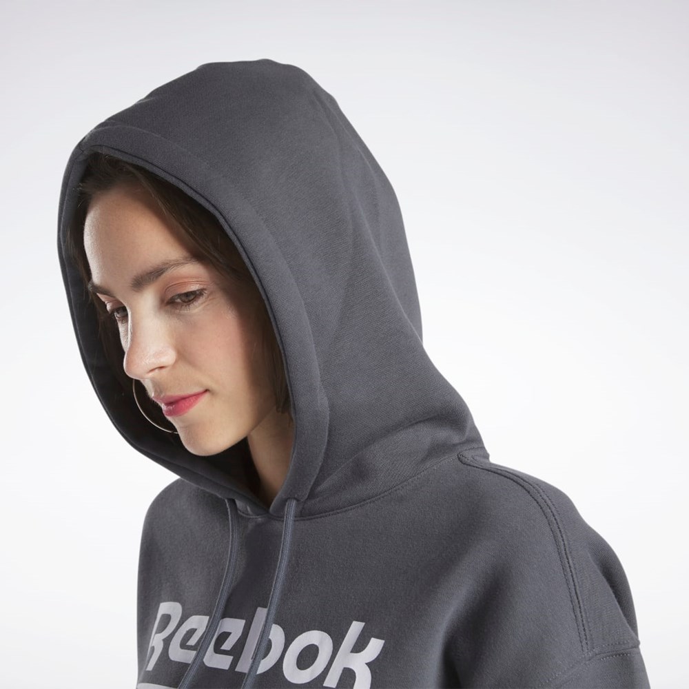 Reebok Reebok Identity Logo Fleece Pullover Hoodie Šedé | SHOPA7395