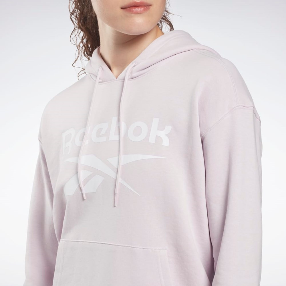 Reebok Reebok Identity Logo French Terry Hoodie Quartz Glow | VKRDE8943