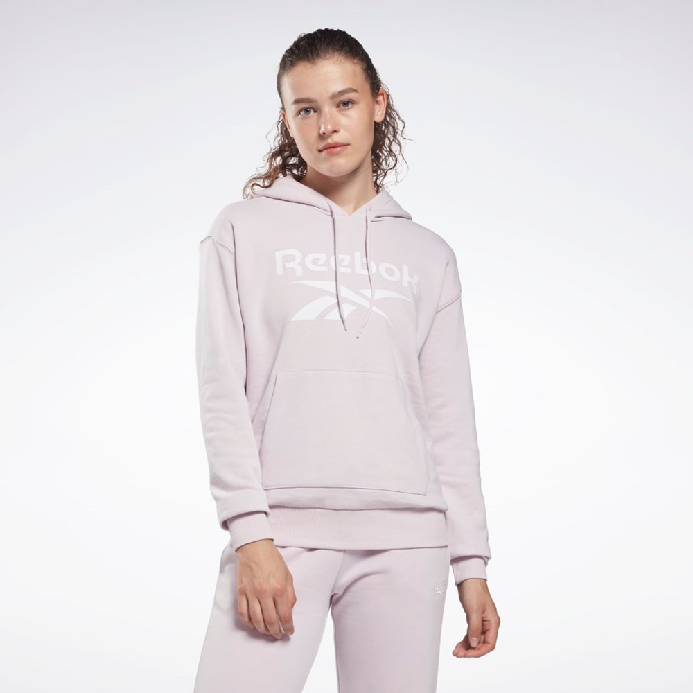 Reebok Reebok Identity Logo French Terry Hoodie Quartz Glow | VKRDE8943