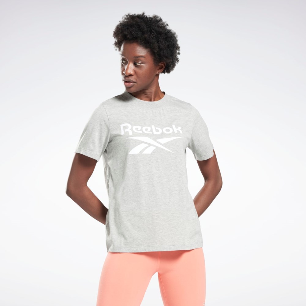 Reebok Reebok Identity Logo T-Shirt Šedé Bílé | UARSJ5417