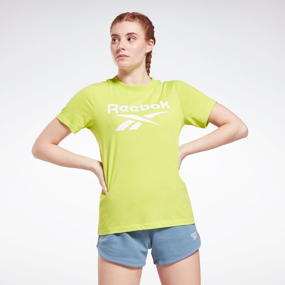 Reebok Reebok Identity Logo T-Shirt Žluté | KABUD2376