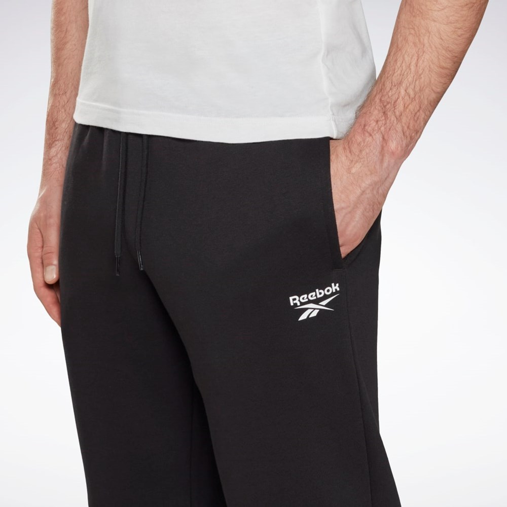 Reebok Reebok Identity Open Hem Pants Černé | UZERL1378