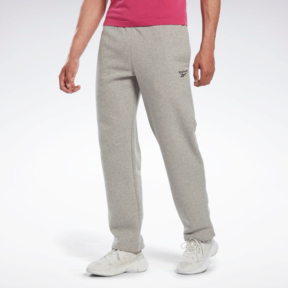 Reebok Reebok Identity Open Hem Pants Šedé | KTIOA7639