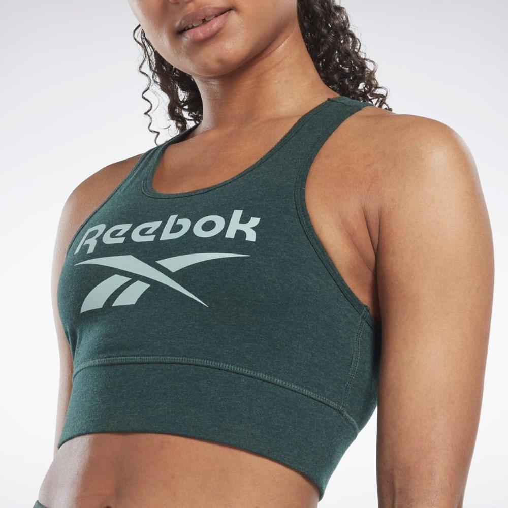 Reebok Reebok Identity Sports Bra Zelene | PSGLK9560