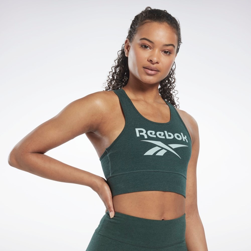 Reebok Reebok Identity Sports Bra Zelene | PSGLK9560