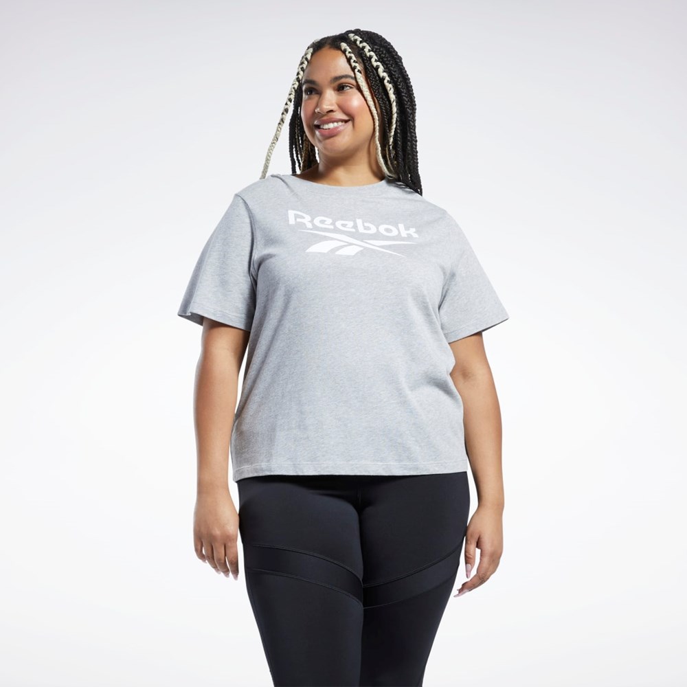 Reebok Reebok Identity T-Shirt (Plus Size) Šedé | IGSQO2498