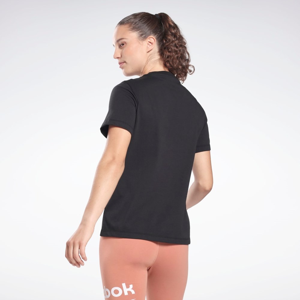 Reebok Reebok Identity T-Shirt Černé | RYZFQ1602