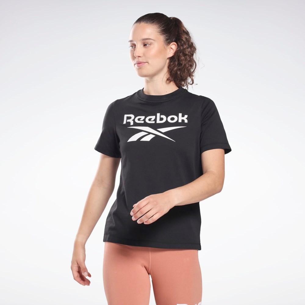 Reebok Reebok Identity T-Shirt Černé | RYZFQ1602