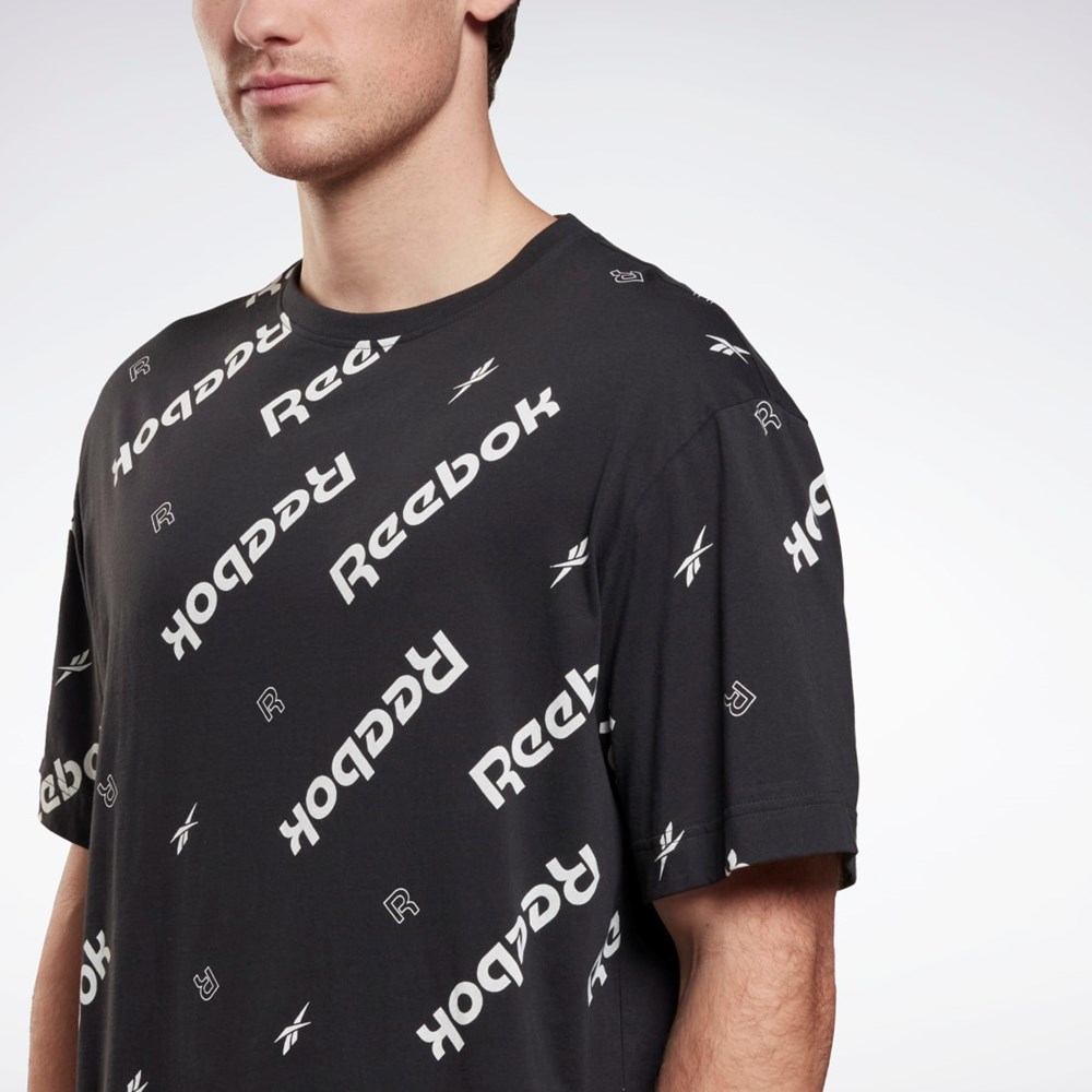 Reebok Reebok Identity T-Shirt Černé | YRMXS5194