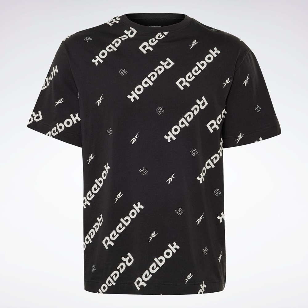 Reebok Reebok Identity T-Shirt Černé | YRMXS5194