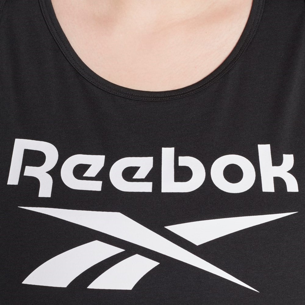 Reebok Reebok Identity Tank Top (Plus Size) Černé | RFYSK1075