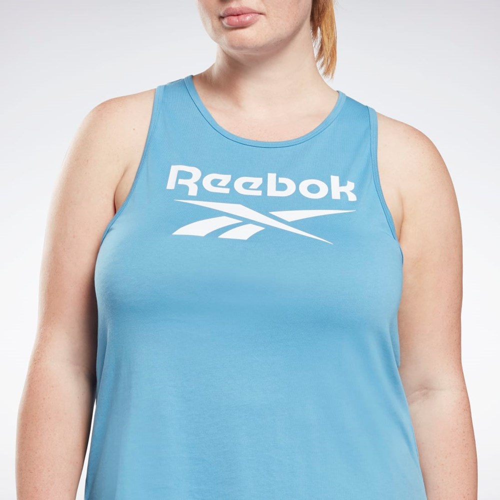 Reebok Reebok Identity Tank Top (Plus Size) Blankyt | YNFOA1673