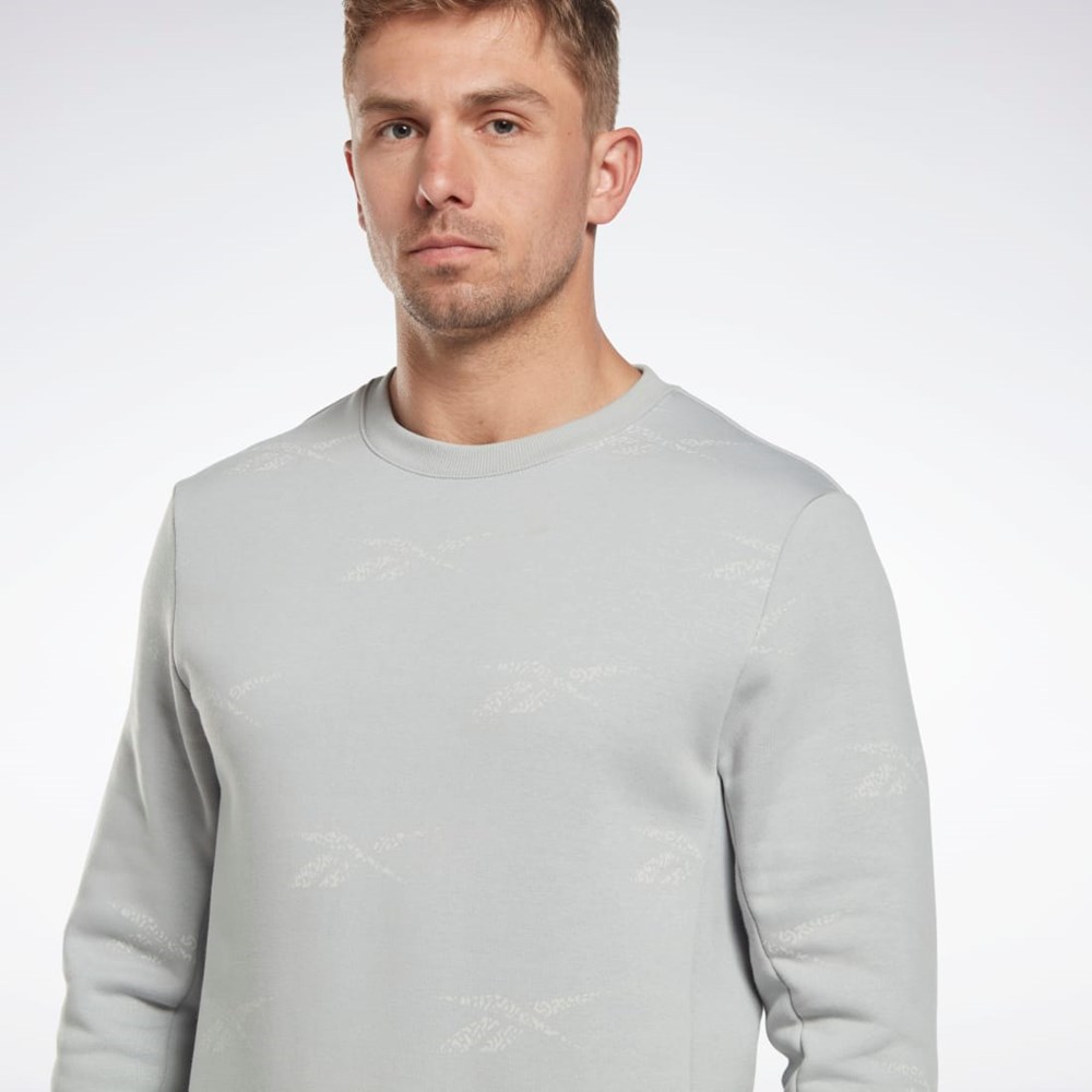 Reebok Reebok Identity Vector Fleece Crew Sweatshirt Šedé | QOMKU0384