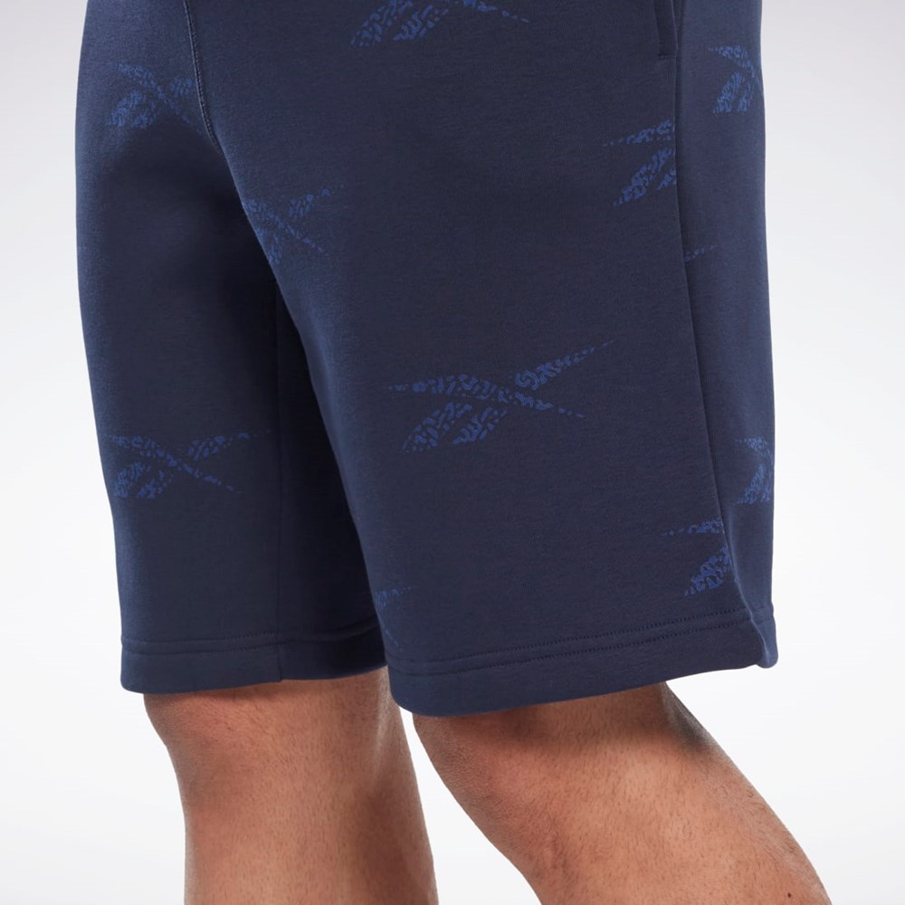 Reebok Reebok Identity Vector Fleece Shorts Tmavě Blankyt | QJURT7695