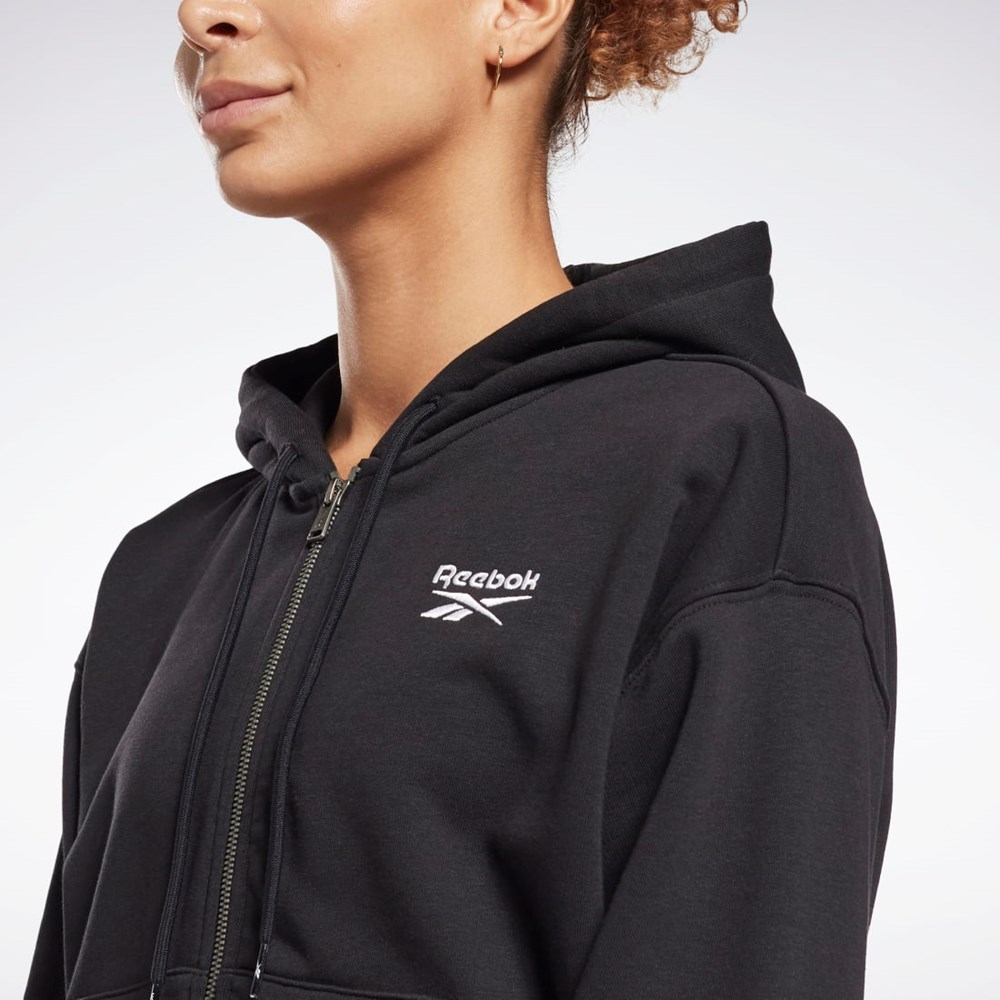 Reebok Reebok Identity Zip-Up Track Jacket Černé | HBTLJ9674