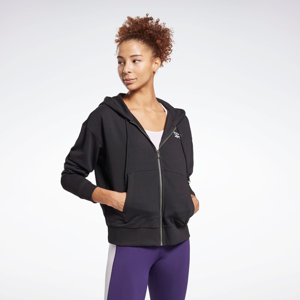 Reebok Reebok Identity Zip-Up Track Jacket Černé | HBTLJ9674