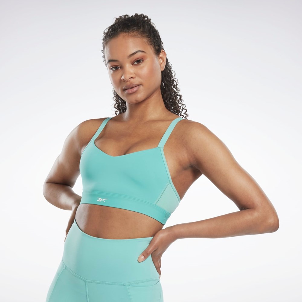 Reebok Reebok Lux Páskové Sports Bra Semi Classic Teal | BAUKE2603