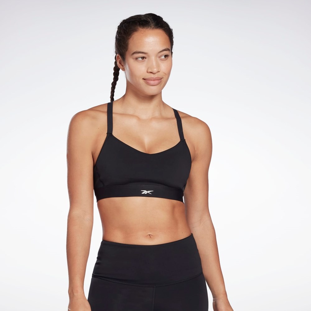 Reebok Reebok Lux Páskové Sports Bra Černé | TCXIV3917