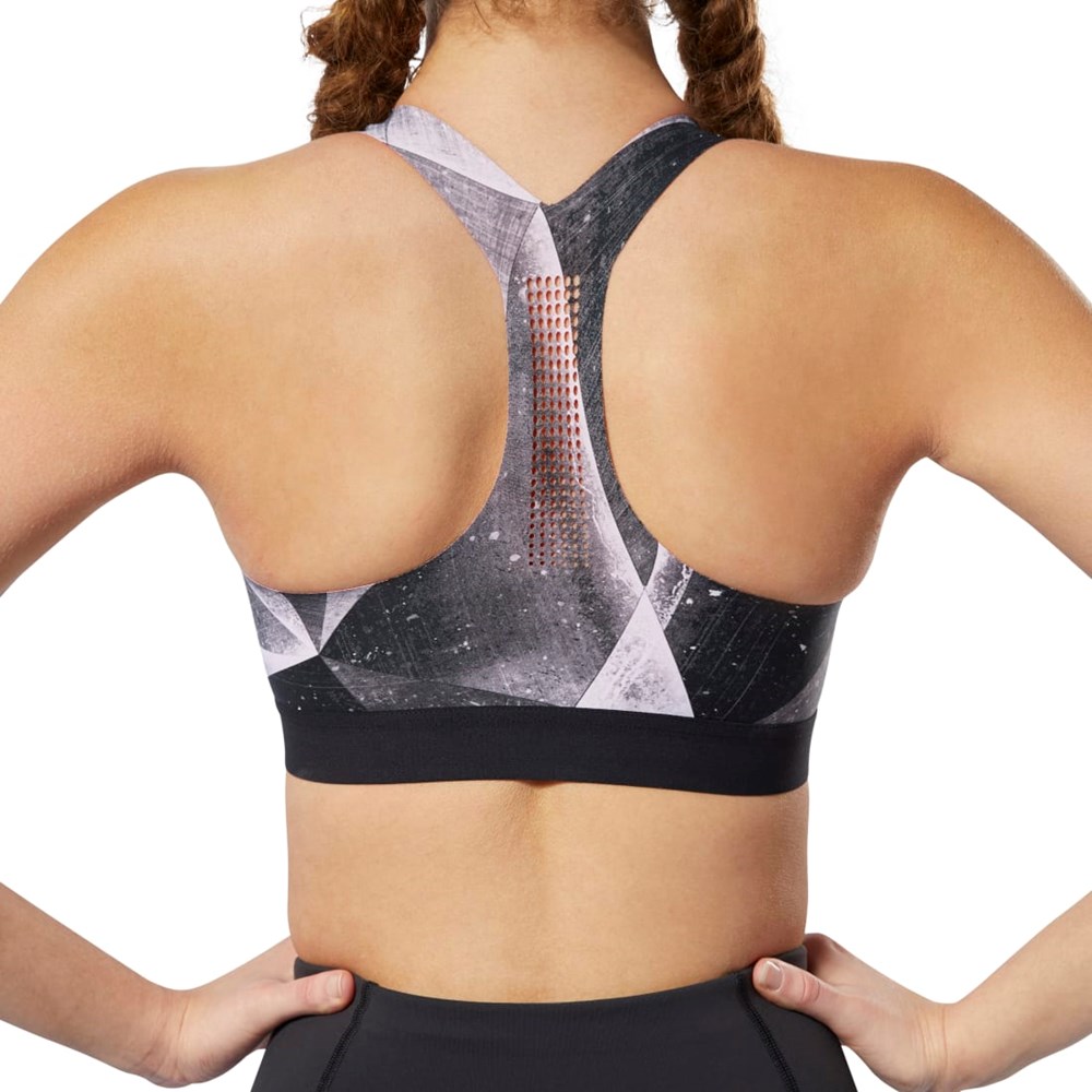 Reebok Reebok PureMove Bra - Shattered Ice Motion Sense ™ Černé | NYVBR5286