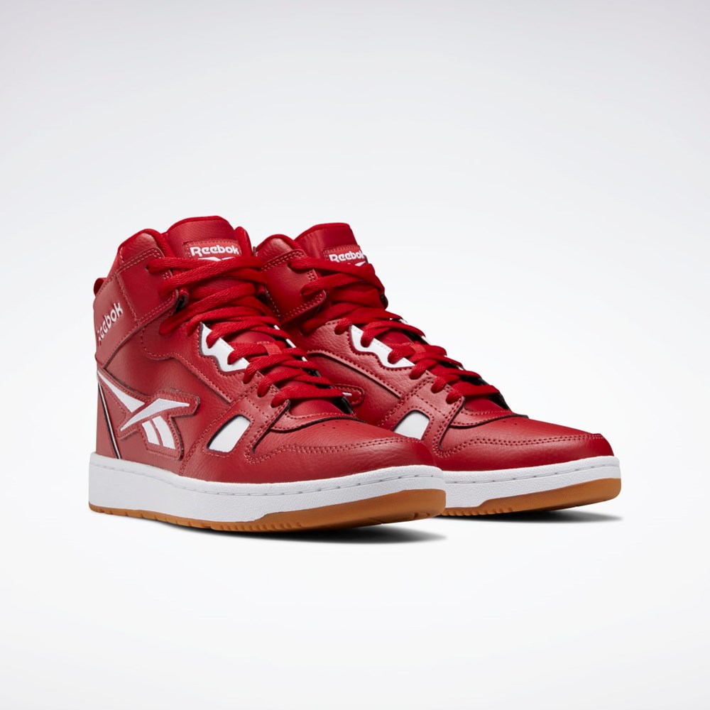 Reebok Reebok Resonator Mid Basketball Shoes Červené Červené Bílé | MSRCH8702