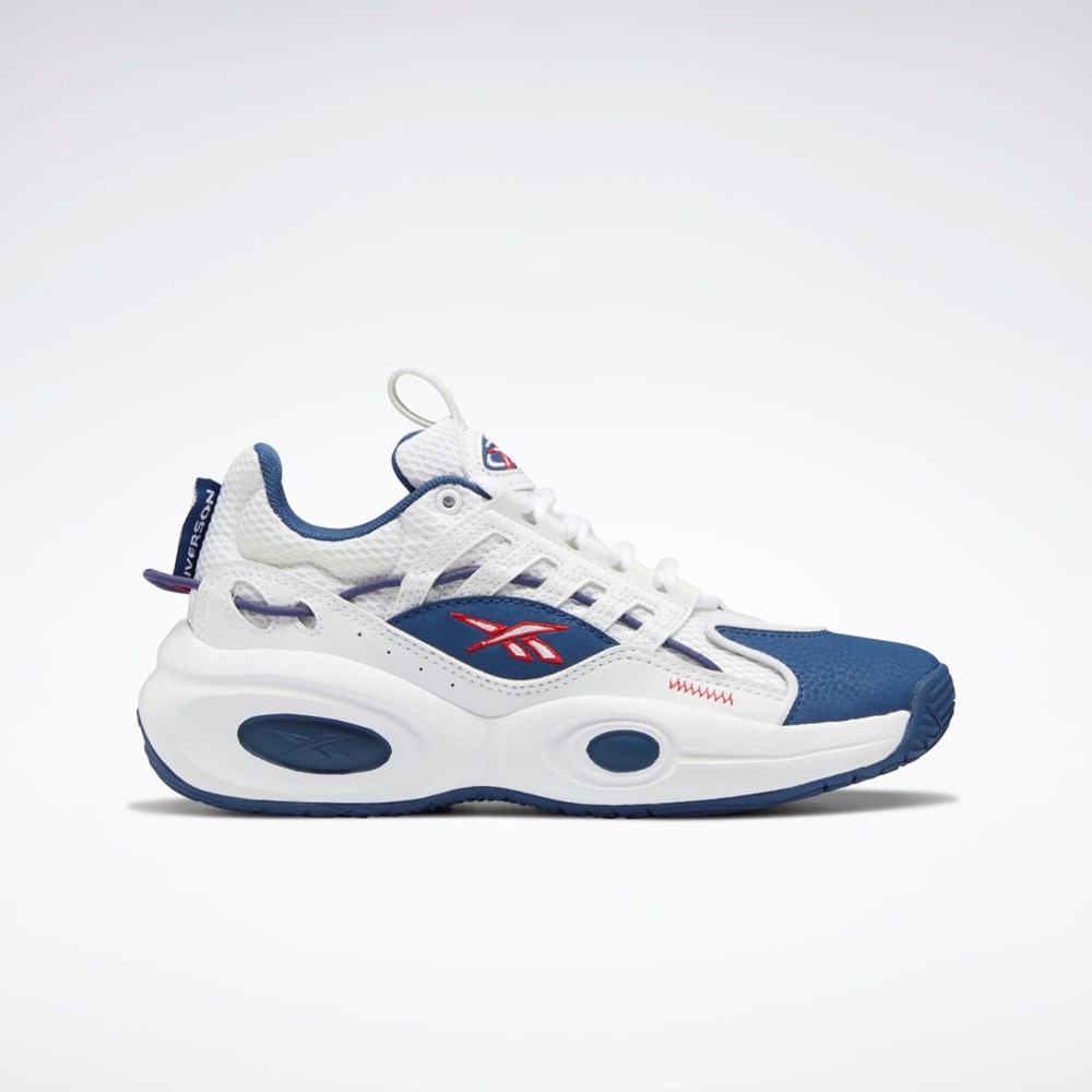 Reebok Reebok Solution Mid Basketball Shoes - Grade School Bílé Blankyt Červené | RLKTA1089