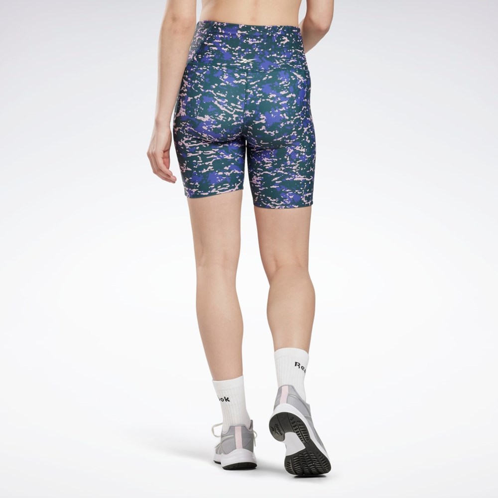 Reebok Speckle Modern Safari Legging Shorts Zelene | NDQLR8465