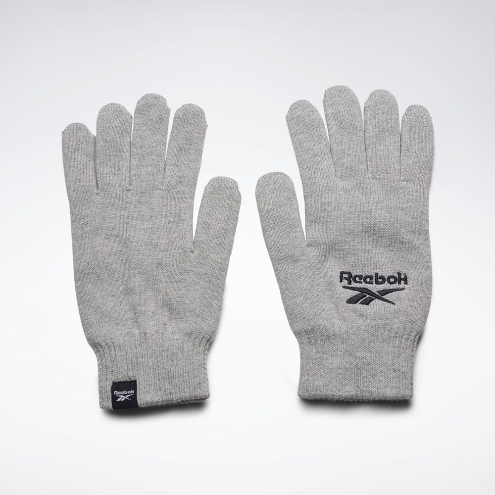 Reebok Sports Essentials Logo Gloves Šedé | YDLXW8675