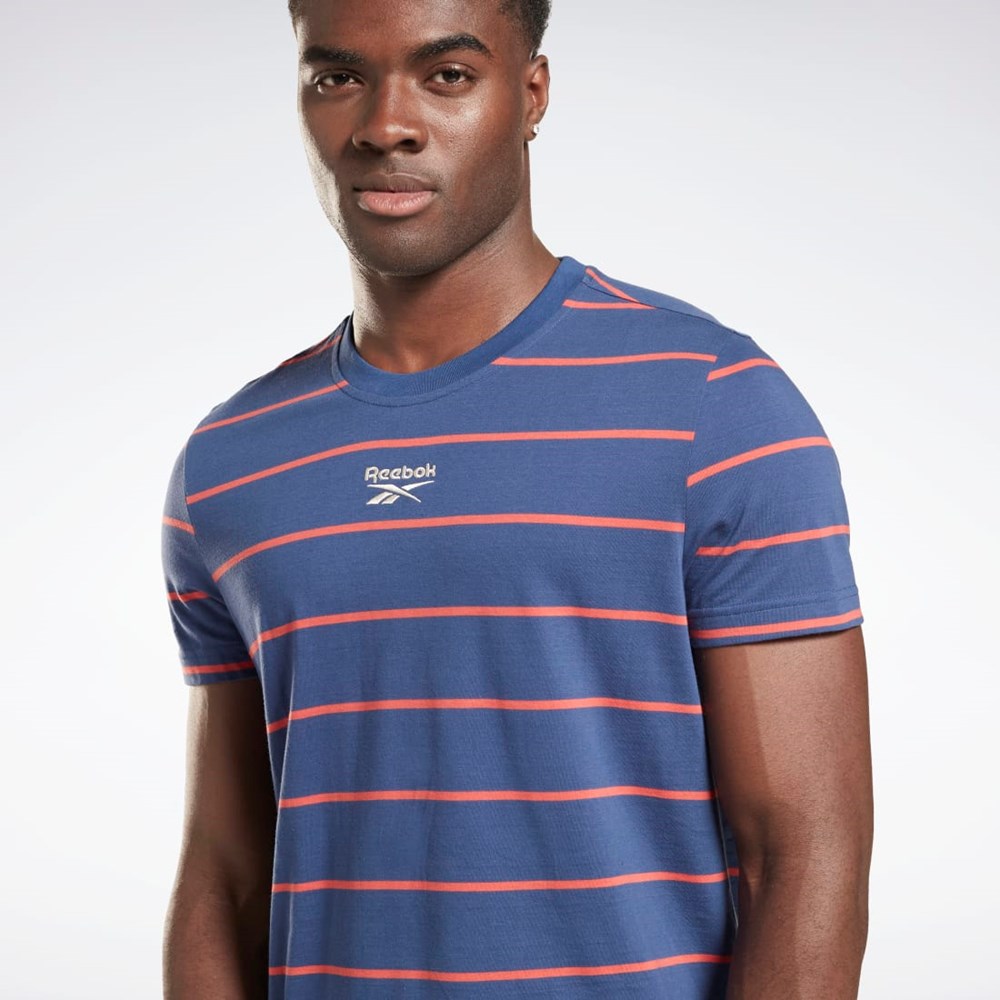 Reebok Stripe T-Shirt Blankyt | RKLBZ8630