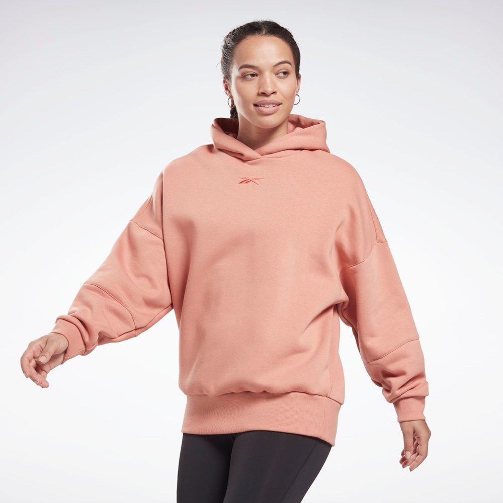 Reebok Studio Recycled Oversize Hoodie Koralove | AFLTD6908