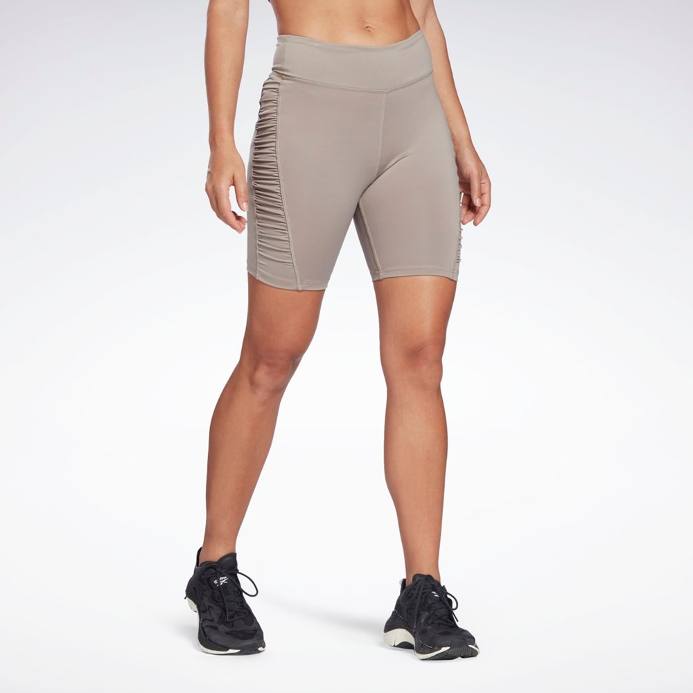 Reebok Studio Ruched High Rise Legging Shorts Šedé | FJYVP5917