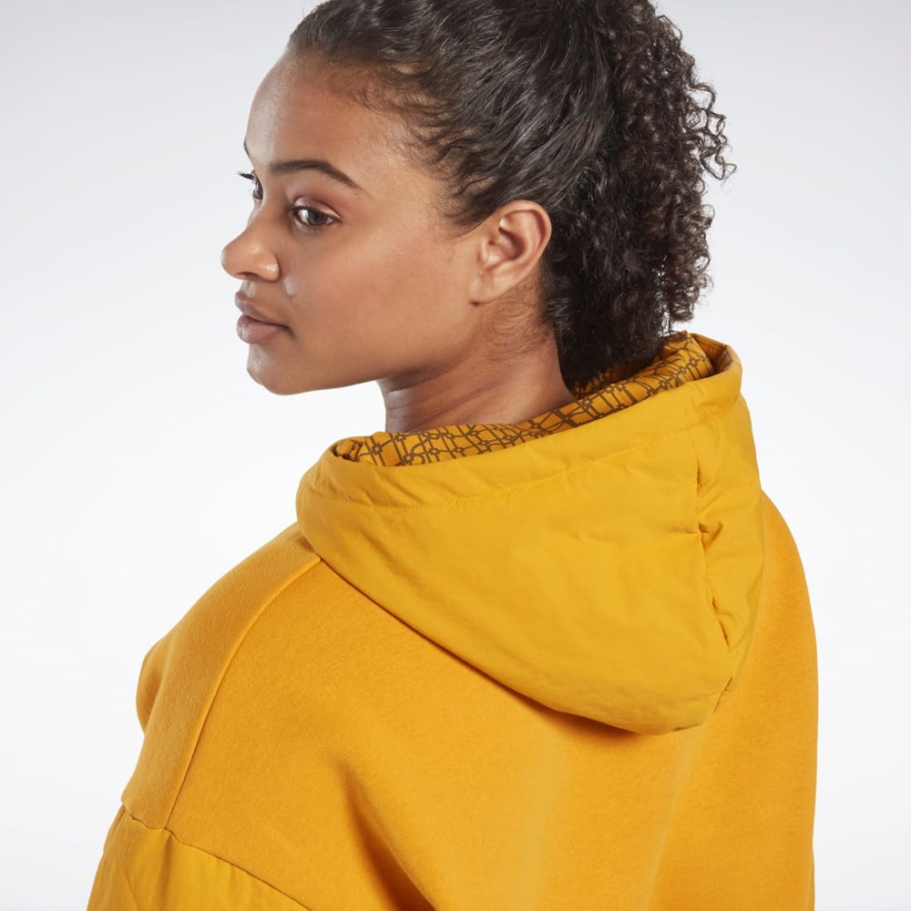 Reebok THERMOWARM+GRAPHENE Hoodie Bright Ochre | PVJNE7160