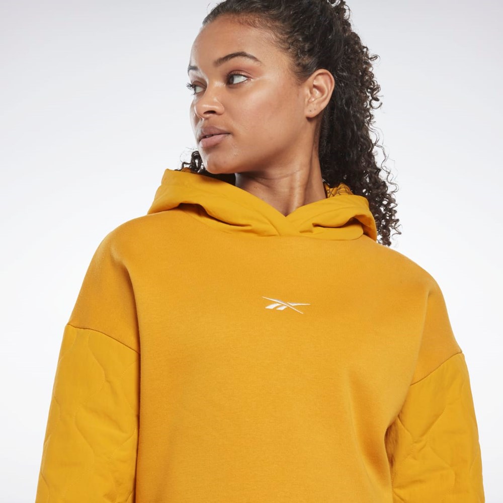 Reebok THERMOWARM+GRAPHENE Hoodie Bright Ochre | PVJNE7160