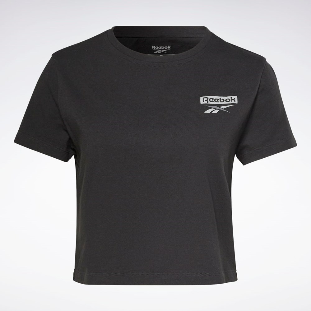 Reebok Tréninková Essentials Grafická T-Shirt Černé | YVNQG0915