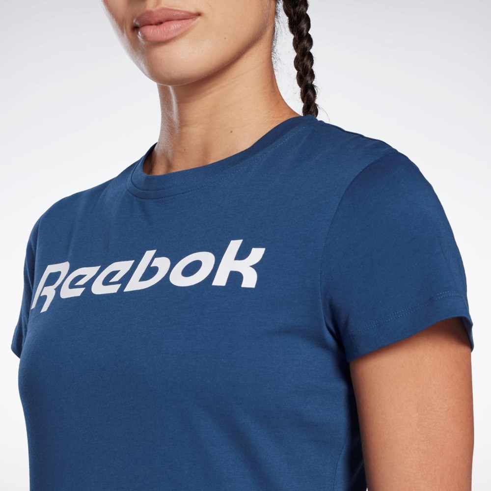 Reebok Tréninková Essentials Grafická Tee Blankyt | BIXVA3548