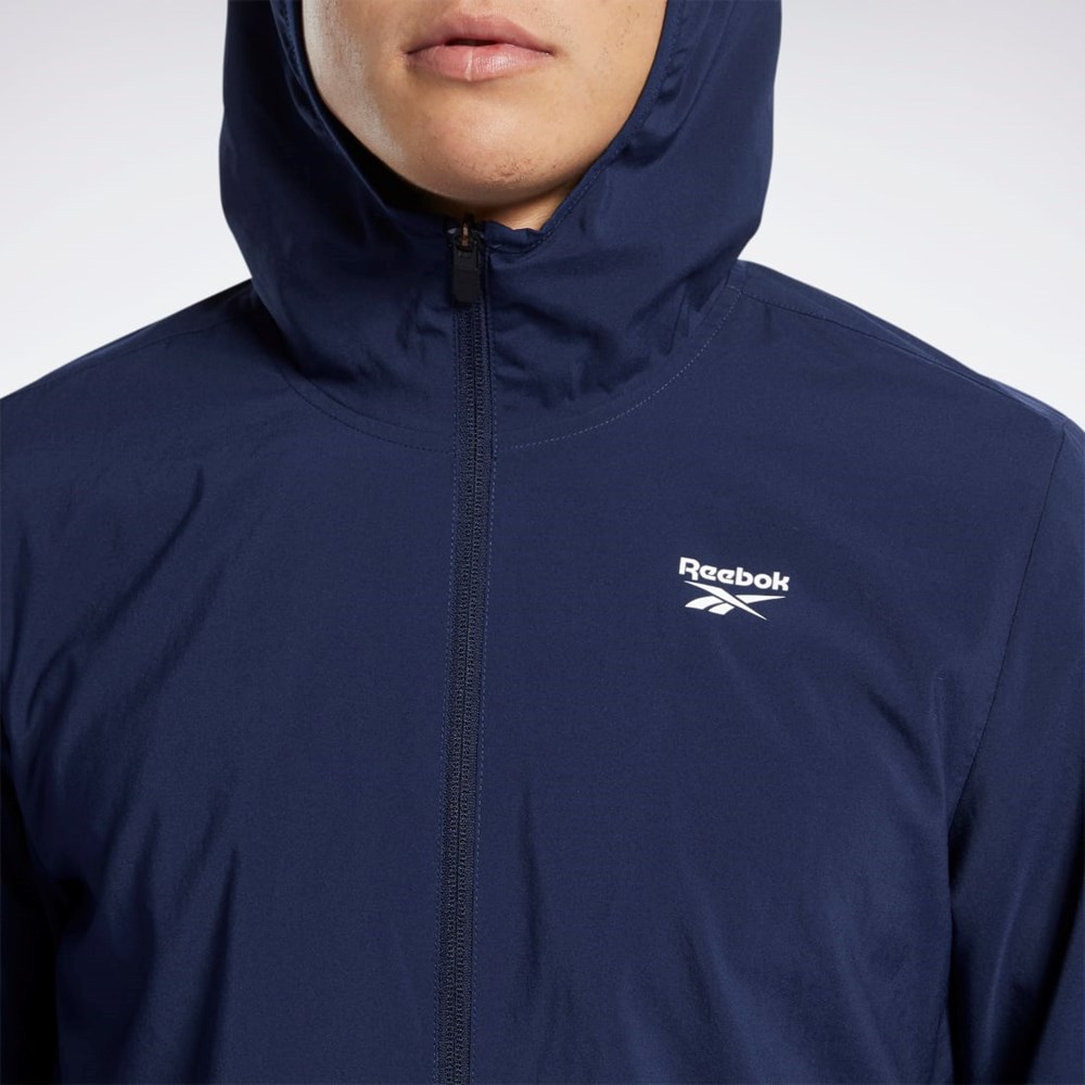 Reebok Tréninková Essentials Jacket Tmavě Blankyt | CSVWO2706