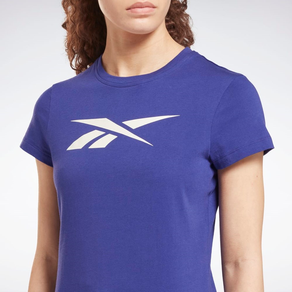 Reebok Tréninková Essentials Vector Grafická Tee Fialové | ECNTH6298