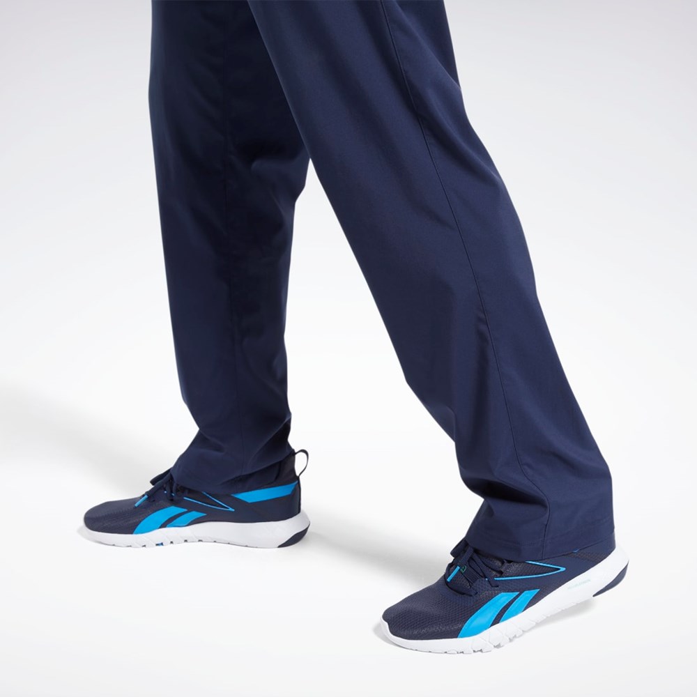 Reebok Tréninková Essentials Woven Unlined Pants Tmavě Blankyt | AFDHR7912