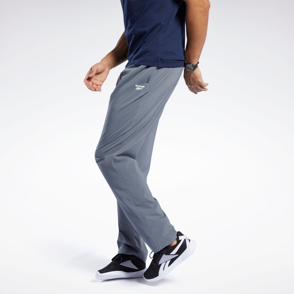 Reebok Tréninková Essentials Woven Unlined Pants Šedé | CJNVE2805