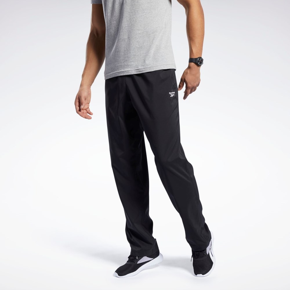 Reebok Tréninková Essentials Woven Unlined Pants Černé | EIDPS7456