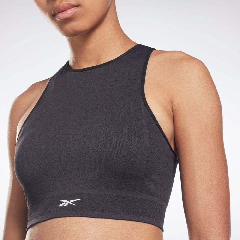 Reebok United By Fitness Myoknit Seamless Top Černé | PSFQK0654