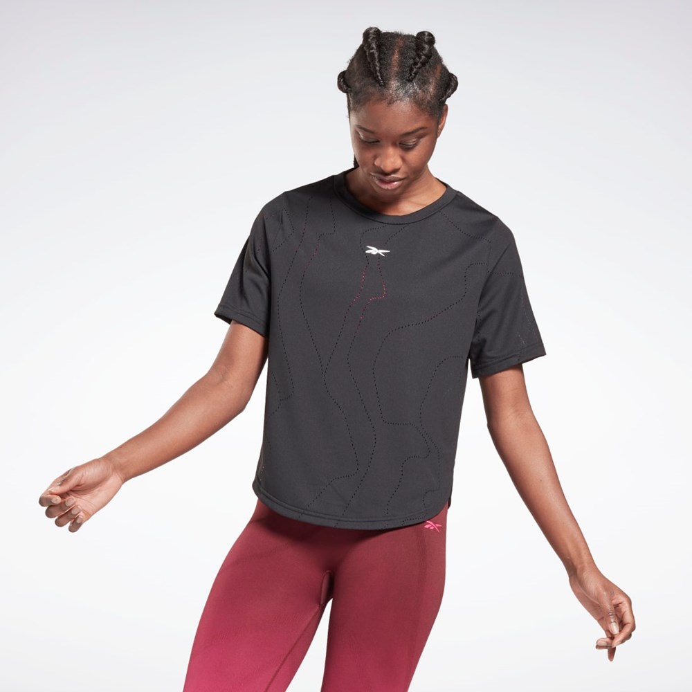 Reebok United By Fitness Perforated T-Shirt Černé | GYTKV8716