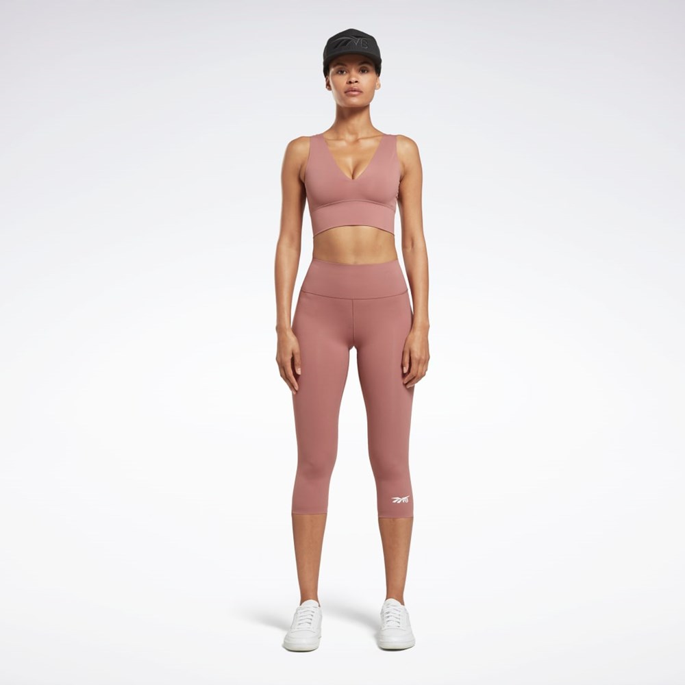 Reebok Victoria Beckham 5/8 Leggings Parched Earth | WAKCH5284