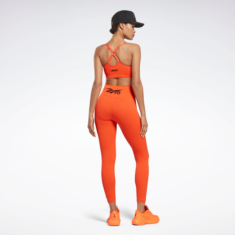 Reebok Victoria Beckham Light-Impact Seamless Bra Oranžové | NXYWI8540