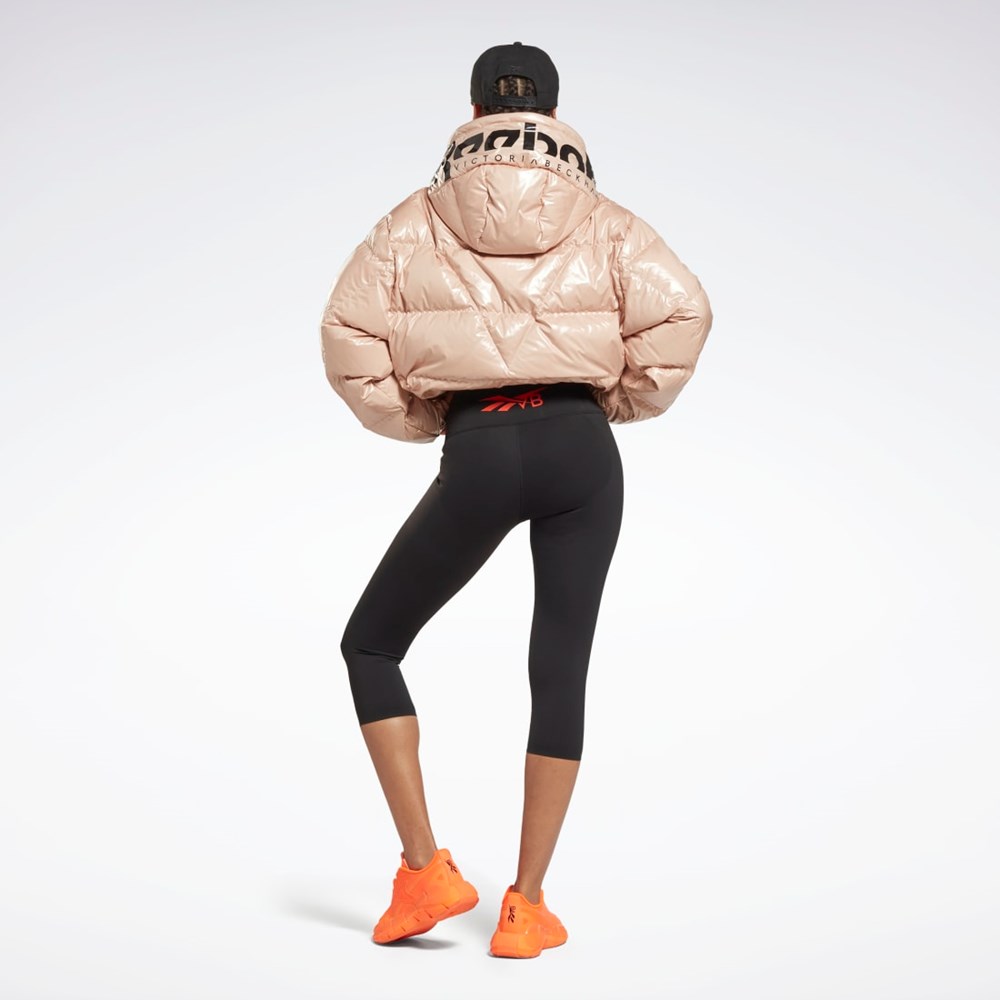 Reebok Victoria Beckham Puffer Jacket Soft Ecru | YXNIJ6291