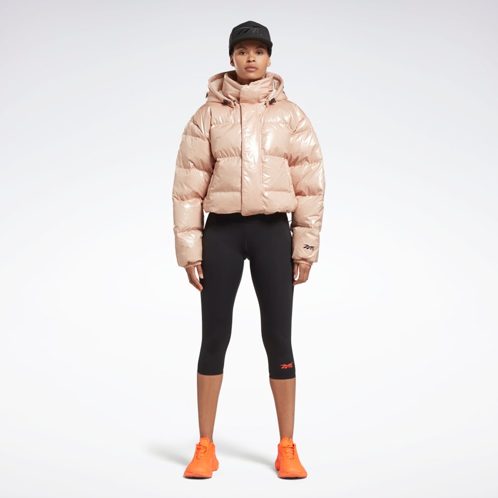 Reebok Victoria Beckham Puffer Jacket Soft Ecru | YXNIJ6291