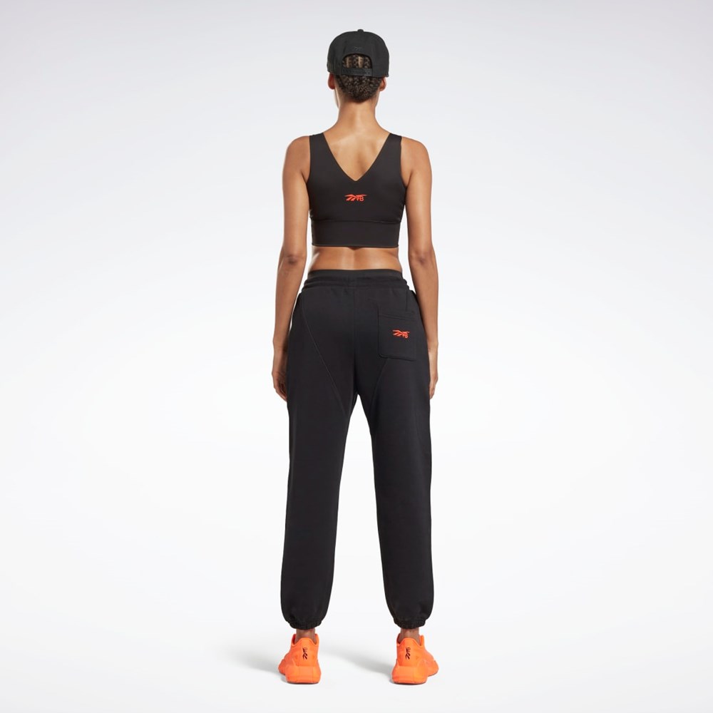 Reebok Victoria Beckham Rovný Leg Joggers Černé Oranžové | QBTYZ6819