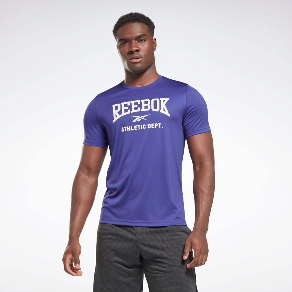 Reebok Workout Ready Grafická T-Shirt Fialové | LKSIQ8142