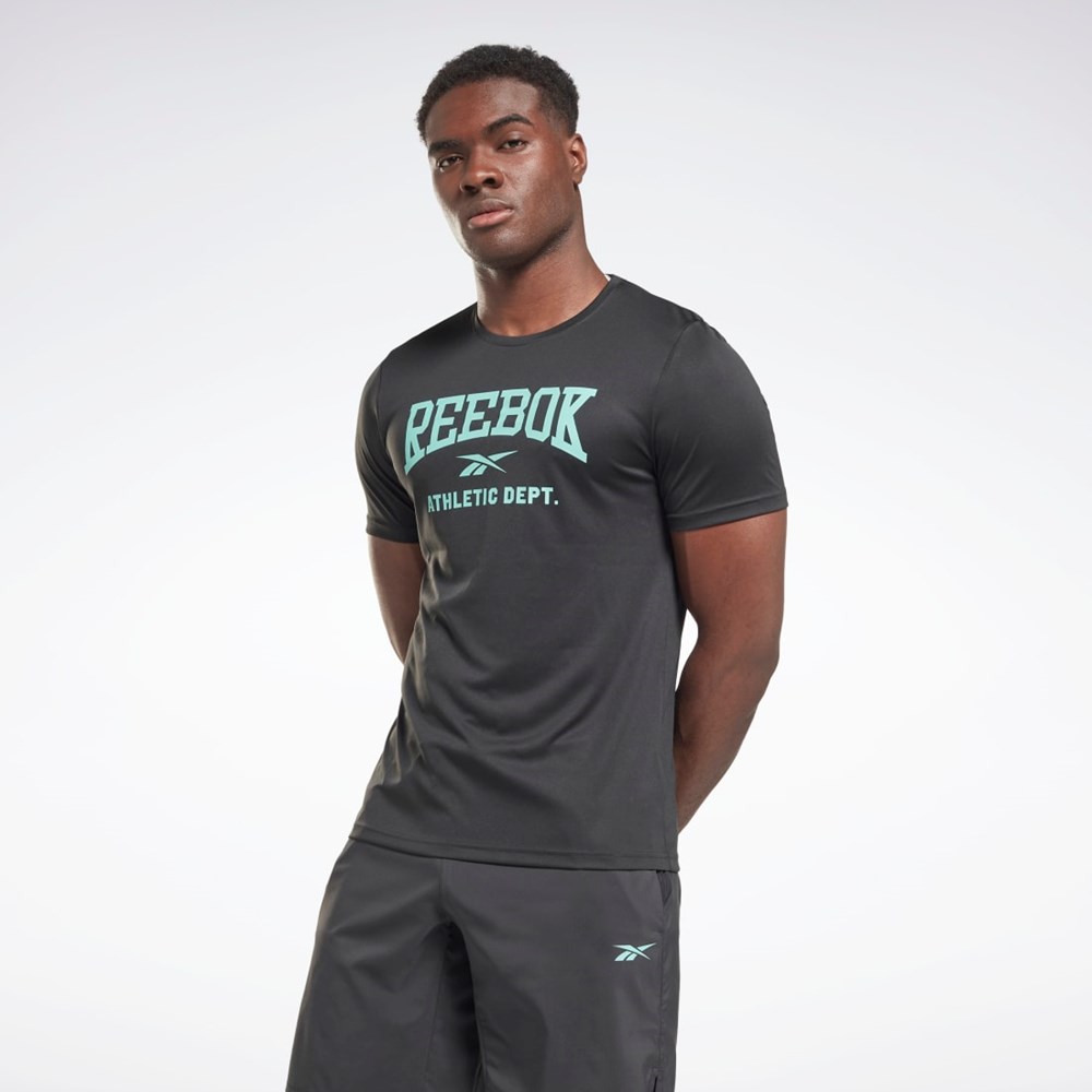 Reebok Workout Ready Grafická T-Shirt Černé | SZDMY2541